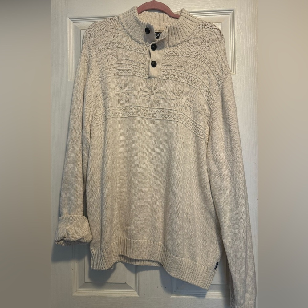 Mens Chaps 100% Cotton Sweater - Picture 2 of 4